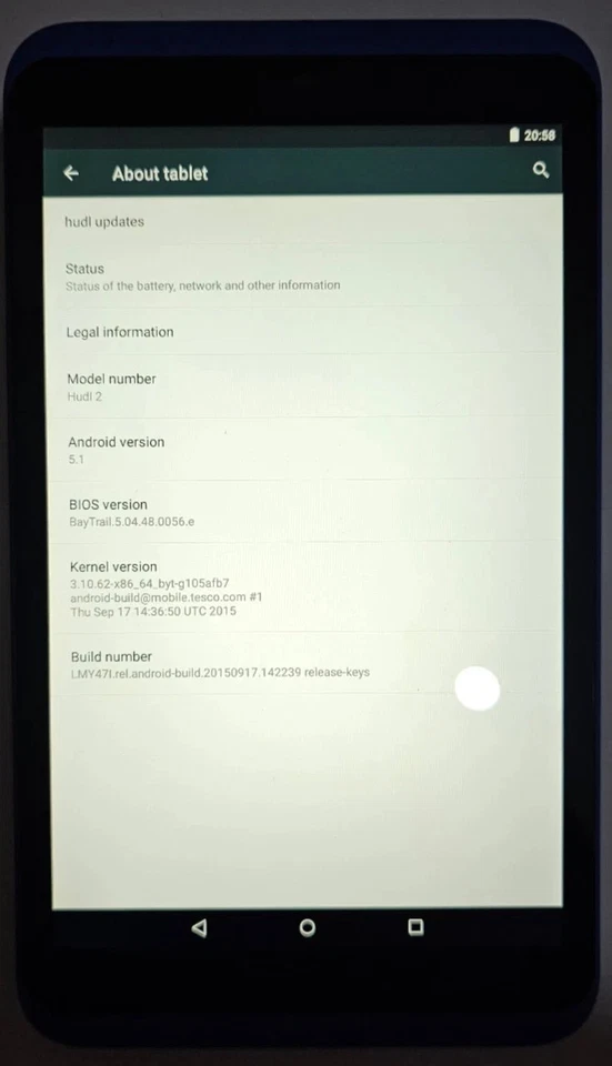 Tesco Hudl 2 HTFA4T Tablet 8.3" Screen 16GB Storage Pale Blue - Image 2 of 4