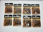 MCFARLANE THE WALKING DEAD BUILDING SET LOT OF 8 BLIND BAGS (4 HUMANS 4 WALKERS)