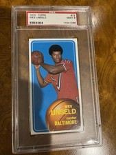 1970 topps basketball PSA Mint 9 Card 77 Wes Unseld Low Pop 18 None Higher