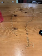 Vintage Womans Gold Colored Chain Belt 36  