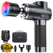HEYCHY Massage Gun Deep Tissue Heat Cold Black