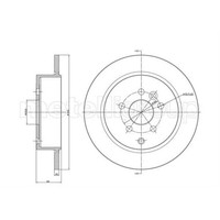 Metelli Bremsscheiben Hinterachse Voll FüR Land Rover Freelander 2 Fa_ Lf_