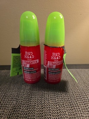Bed Head TIGI Straighten Out, Anti Frizz Serum, 2 Pack, 3.38 Oz Each
