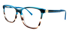 NEW NICOLE MILLER EDEN ROC C02 BLUE AZURE AUTHENTIC EYEGLASSES FRAMES 54  16  135