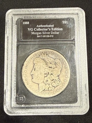 1888 O Morgan Silver Dollar $1 Authenticated VG Silver