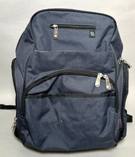 Used Fisher Price Blue Baby Diaper Bag Backpack For Traveling Working Parents