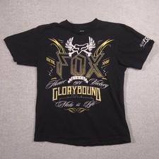 Fox Racing Shirt Mens Medium Black Glorybound Moto Is Life Graphic Tee Tagless