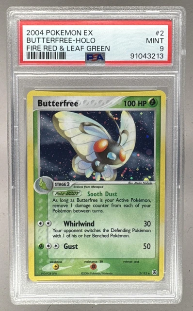 Butterfree 2004 Pokemon EX FireRed & LeafGreen #2 Holo PSA 9