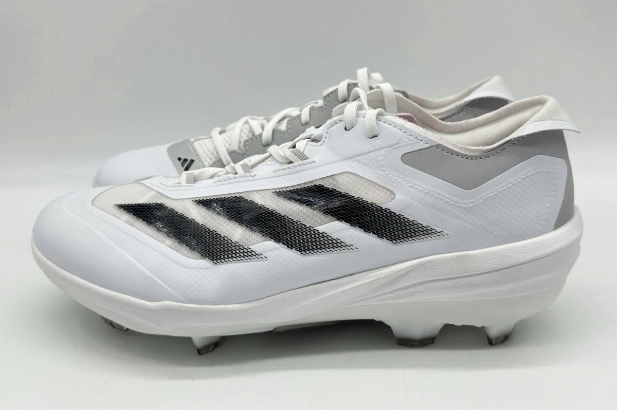 Size 12 - Adidas Adizero Impact TPU Men's White Black Baseball