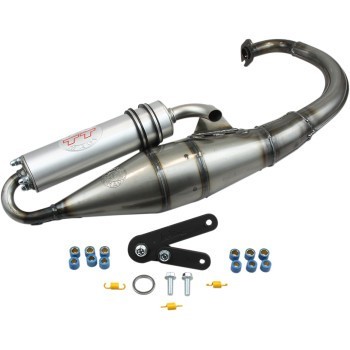 Leo Vince TT Exhaust Full-System Pipe Silencer for 89-01 Yamaha Zuma 50 Vertical