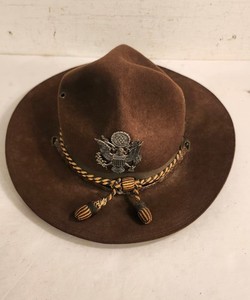 WWI Officers? Campaign Hat W/ Eagle Medal Look