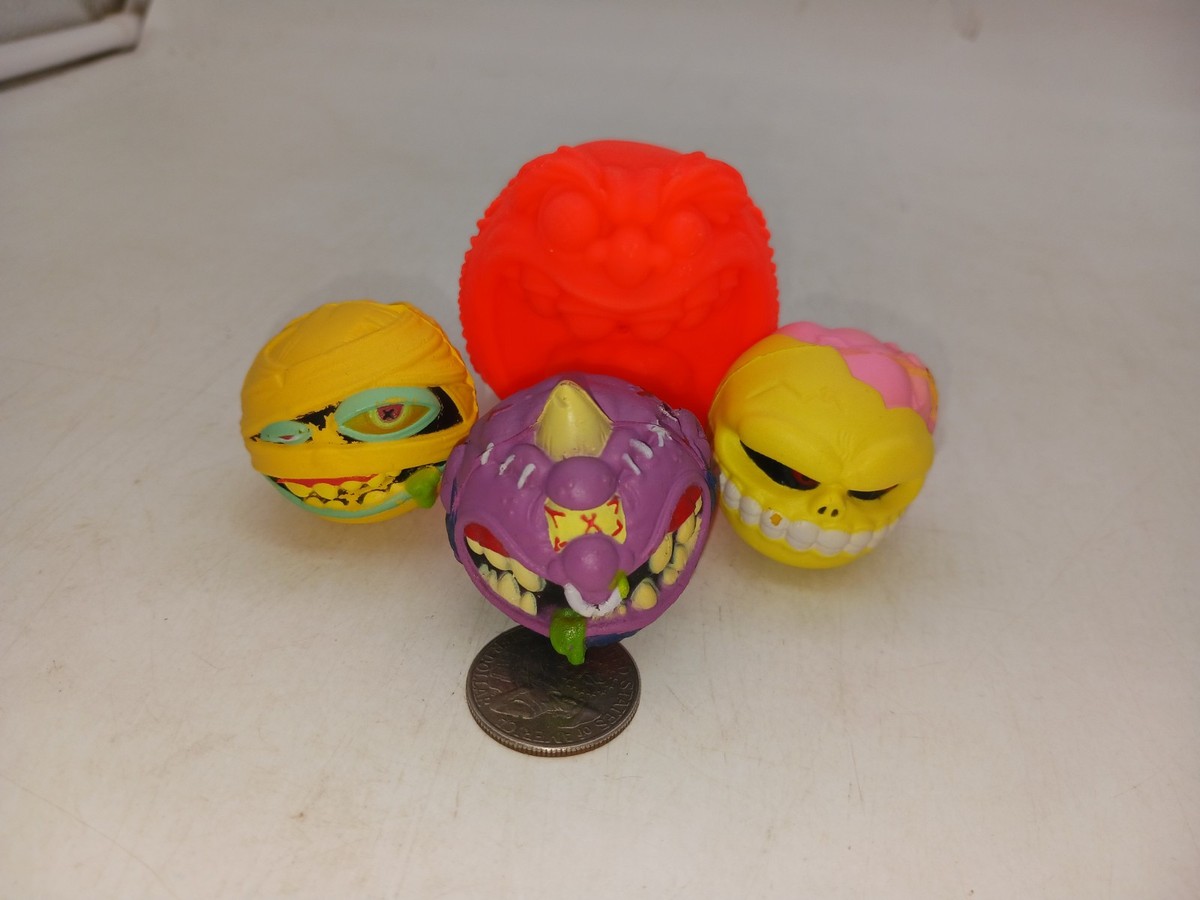 Madballs Mini Blind Bag Skull Face Horn Head Dust Brain LOT w/ Sonic Premium