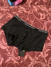 Emporio Armani Essential Microfiber Trunks Logo waistband Underwear Medium