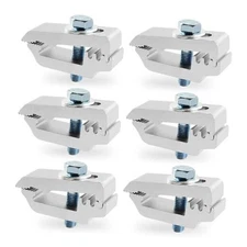Aluminum Mounting Clamps Tonneau Cover Clamps Truck Topper Clamps for Silver