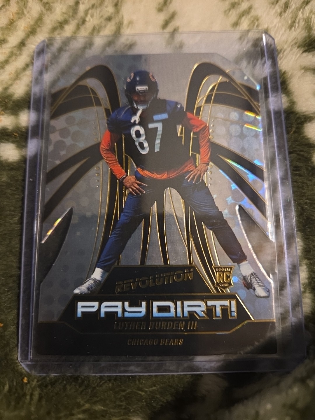 2025 Panini Revolution #2 Luther Burden III Rookie Pay Dirt Die Cut Bears