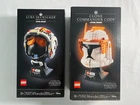 LEGO Star Wars Helmet Lot 2 Cody 75350 Luke 75327 New Sealed Retired NIB