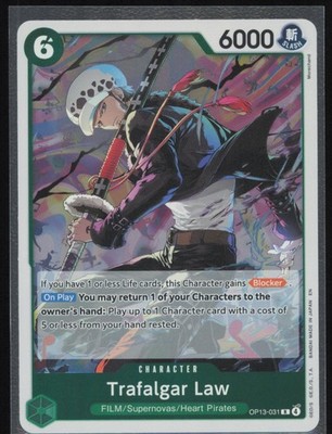 Trafalgar Law Foil Character R OP13-031 One Piece: Carrying On His Will