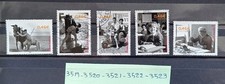 lot timbres  france année 2002 oblitérés  n° 3519 3520 3521 3522 3523