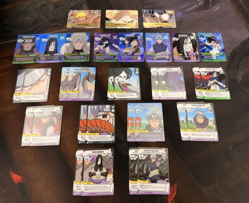 Bandai NARUTO TCG Mythos Starter Deck Ready To Play English 33 Cards ...