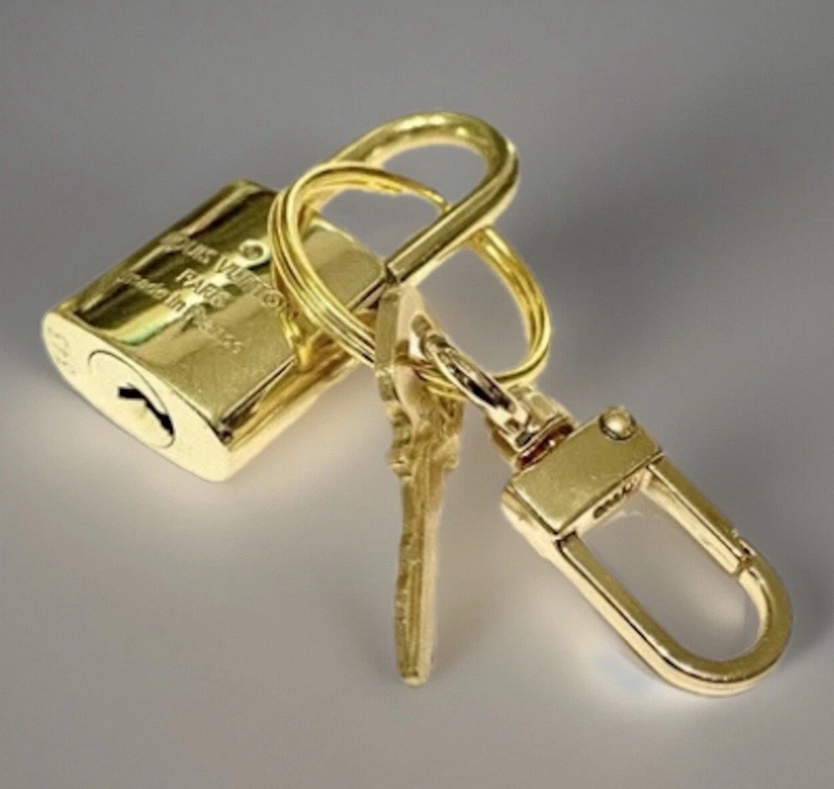 Louis Vuitton Lock w/ Key # 300 Series Brass Goldtone Louis Vuitton Lock w/ Key # 300 Series Brass Goldtone