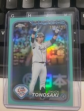 2024 Topps Chrome NPB Japan #158 Shuta Tonosaki AQUA Refractor 199/199