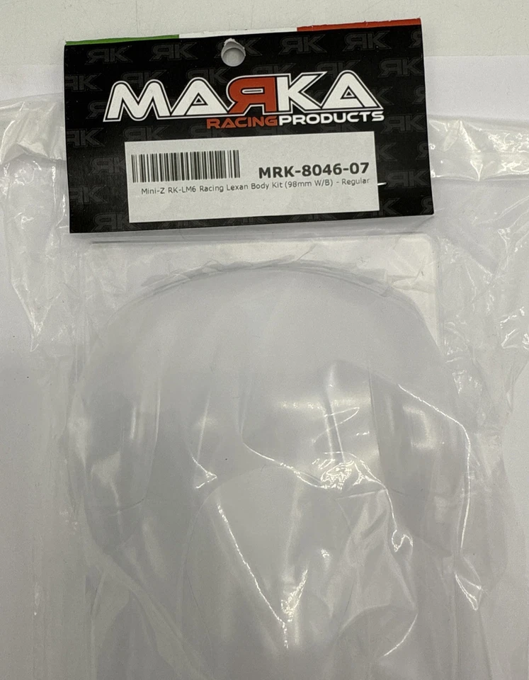 Marka Racing Products MRK-8046-07 Mini-Z RK-LM6 Lexan Body Kit (98mm) WB Regular - Image 3 of 4