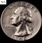 1940-S Washington Quarter - Choice Almost Uncirculated AU -- 90% Silver