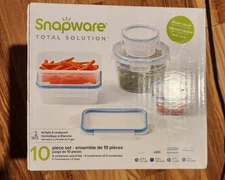 Snapware Total Solution Plastic Food Storage Container Set with Lids 