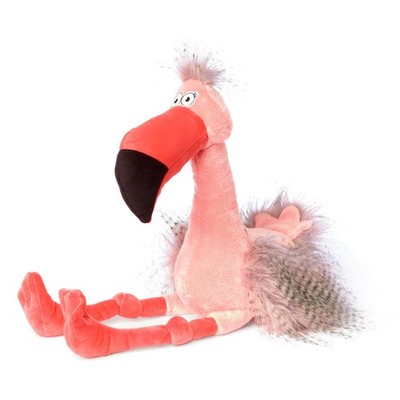 Kikeriki Pluche dier, Fool, flamingo, voor kinderen en volwassenen, om te verzam