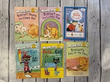 I Can Read 6 Book Lot Biscuit Pete the Cat My First Reader Kids Early Reading