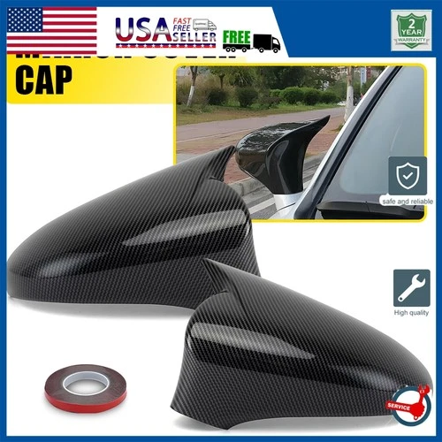 Carbon Fiber M Horn Side Mirror Cover For Lexus 2014-20 IS200 300 350 RC F-Sport