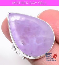 Crown Chakra African Amethyst Statement Birthday Ring Size 7.5 Sterling Silver