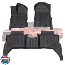 VIWIK Floor Mats for Ford Ranger SuperCrew Cab 2023 2022 2021 202