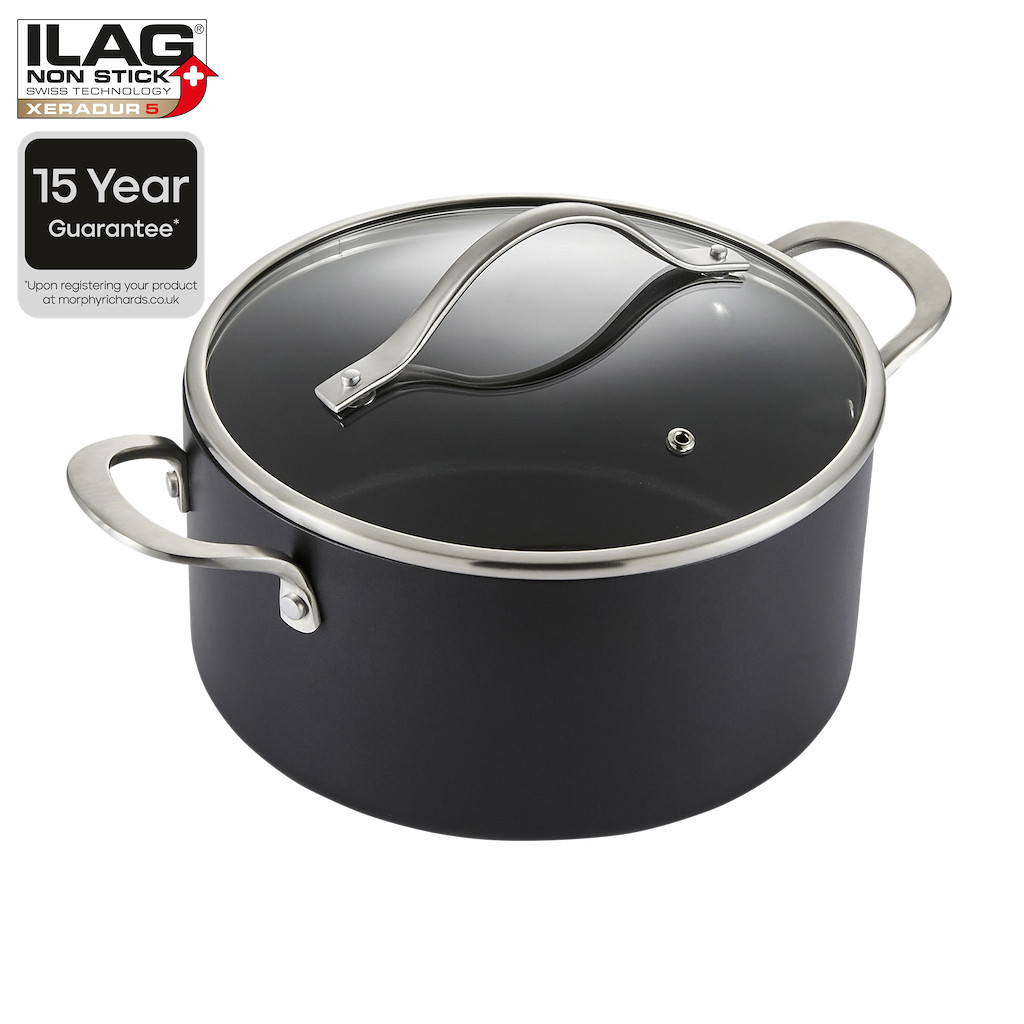 Morphy Richards Mastery 24cm Aluminium Non-Stick Casserole Dish PFAS Free