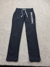 Y2K Kids Abercrombie  Fitch Sweatpants Kids Small Blue Logo 24x27 Vintage