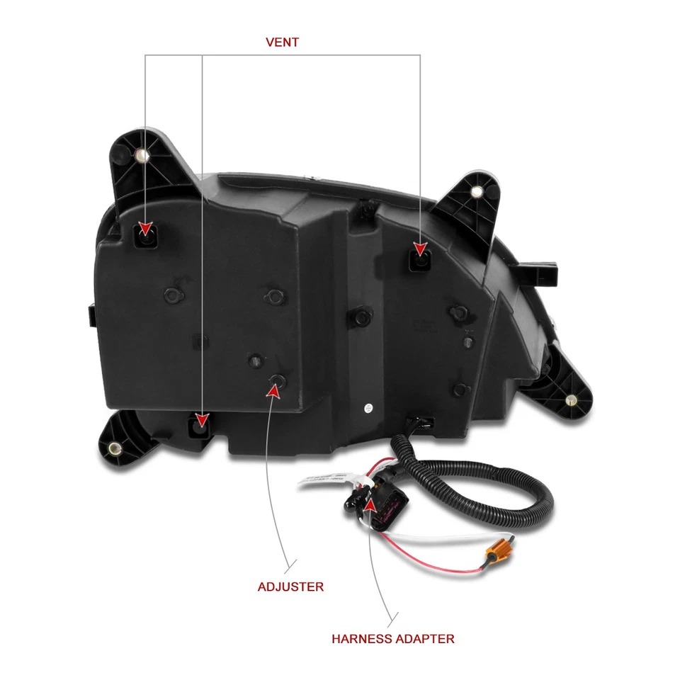 Faróis de projetor LED HALO+SINAL SEQUENCIAL para 11-21 Peterbilt 587 579 - Imagem 4 de 4