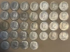 1966 1969 Kennedy Half Dollar 40% Silver lot of 32