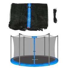 Trampoline Replacement Safety Enclosure Net for 6 Straight Poles Round Frame ...