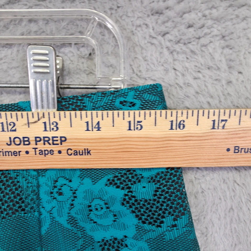 Falda Lapislázuli Mujer M Verde Lápiz Floral Lacer Superposición Cóctel Elegante Formal Foto 3 de 4