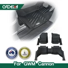 5D TPE Car Floor Mats for GWM Cannon 2020-Onwards Door Sill Covered