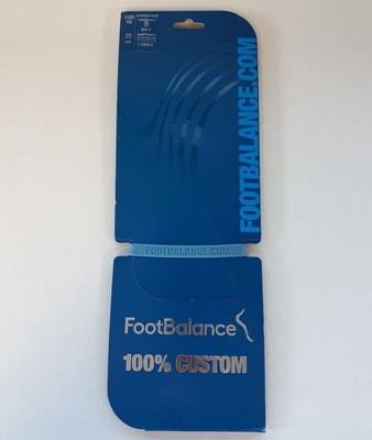 Footbalance 100% Custom Dynamic Einlegesohlen Dynamic Blue EUR 48 UK 12,5 Neu UVP 45