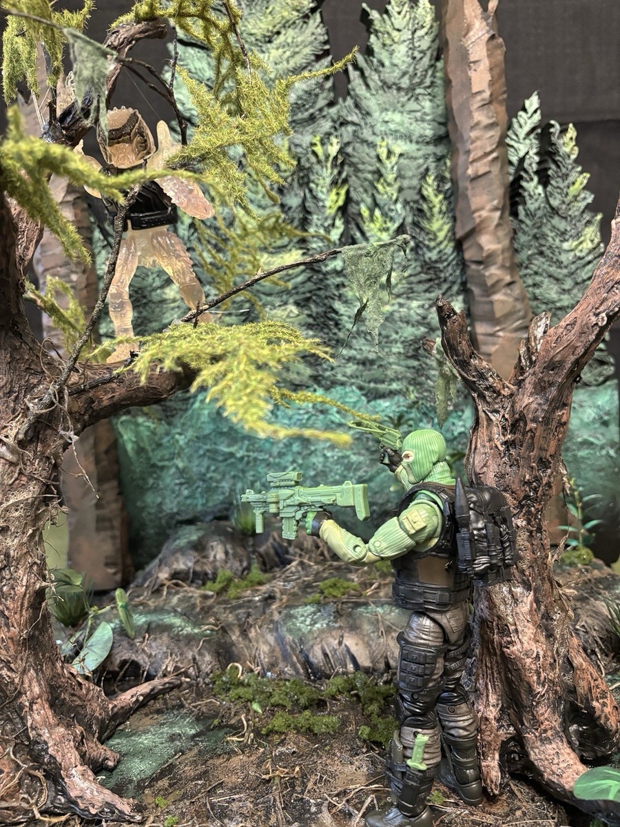 Jungle Forest Diorama GI Joe, Predator, Mythic/ D&D. Figures not