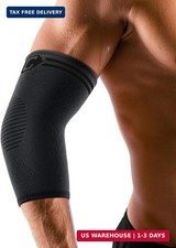 2 Pack Elbow Brace Compression Support Sleeve Tennis Golfers Elbow Relief Gym