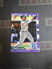 2019 Bowman Nicholas Castellanos Purple Parallel Card /250 #81