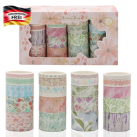 Washi Tape Set 20 Rollen Vintage Aquarell Dekoratives Bastelband FüR Scrapbook J