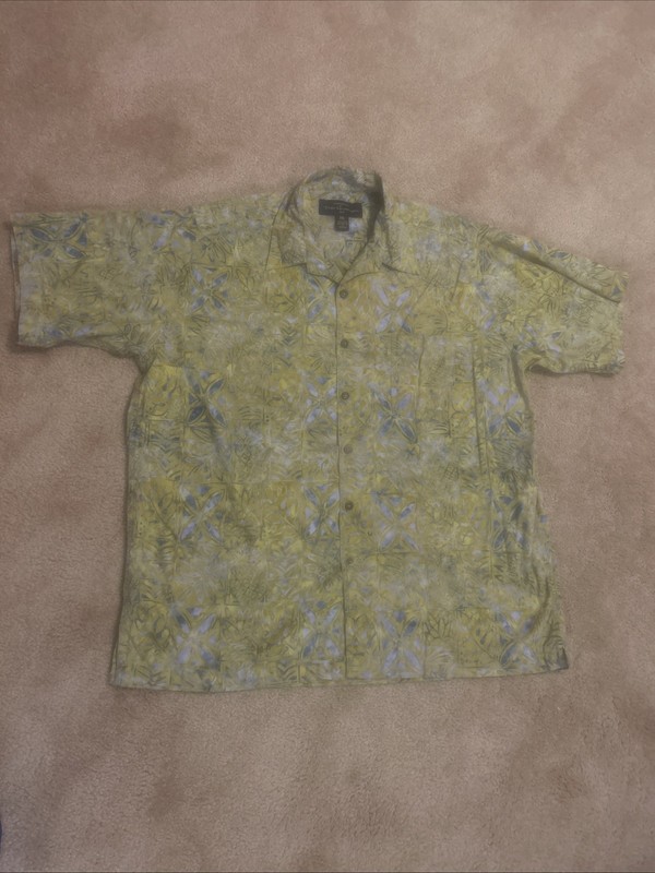 Pete Huntington Handcrafted Hawaiian Singlestich Short Sleeve Shirt Size 2XL