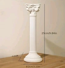 (2) Elegant Greek Style Classy Resin Candle Holder Centerpieces Bed Bath Beyond