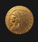 1913 Indian Head Gold Quarter Eagle $2.50 Better XF/AU Details Original Coin