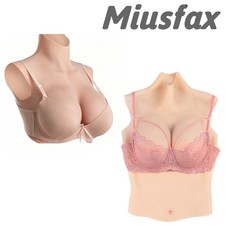 Realistic B-H Cup Silicone Breast Forms Breast Plate Fake Boobs For Crossdresser