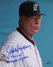 Jack McKeon SIGNED 8x10 Photo +99 03 Manager of Year Marlins PSA/DNA AUTOGRAPHED